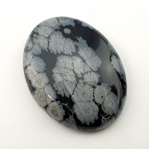 Snow obsidian cabochon 29x22 mm no 56 Snow obsidian cabochon 29x22 mm no 56