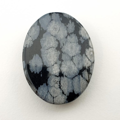 Snow obsidian cabochon 29x22 mm no 56 Snow obsidian cabochon 29x22 mm no 56