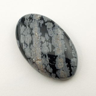 Snow obsidian cabochon 30x18 mm no 35