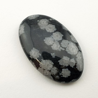 Snow obsidian cabochon 30x19 mm no 57