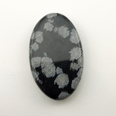 Snow obsidian cabochon 30x19 mm no 57 Snow obsidian cabochon 30x19 mm no 57