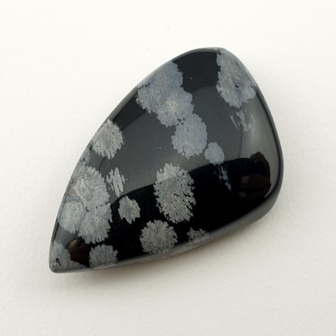 Snow obsidian cabochon 30x19 mm no 62 Snow obsidian cabochon 30x19 mm no 62