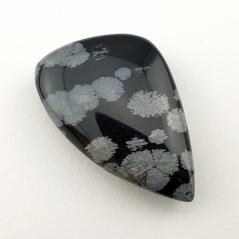 Snow obsidian cabochon 30x19 mm no 62 Snow obsidian cabochon 30x19 mm no 62