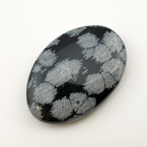 Snow obsidian cabochon 30x21 mm no 13 Snow obsidian cabochon 30x21 mm no 13