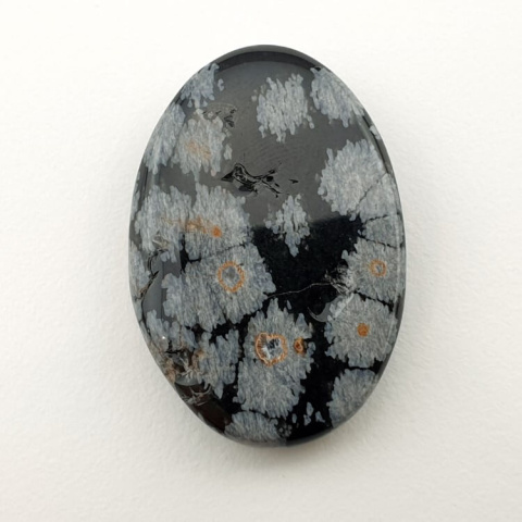 Snow obsidian cabochon 30x21 mm no 13 Snow obsidian cabochon 30x21 mm no 13