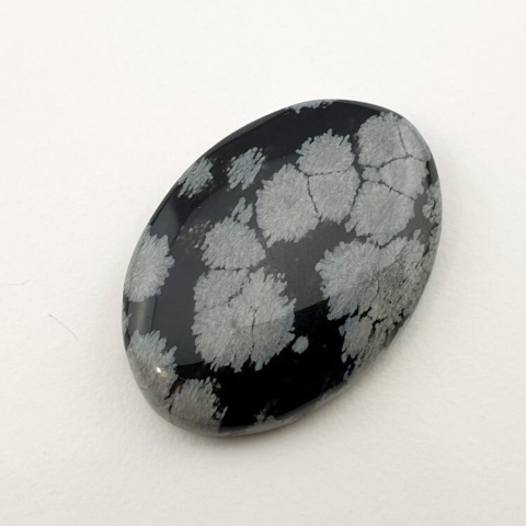 Snow obsidian cabochon 30x21 mm no 16 Snow obsidian cabochon 30x21 mm no 16