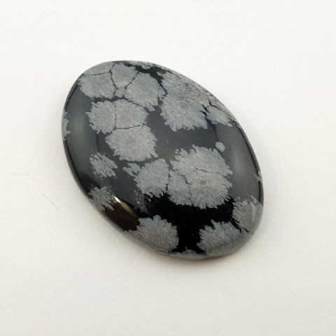 Snow obsidian cabochon 30x21 mm no 16 Snow obsidian cabochon 30x21 mm no 16