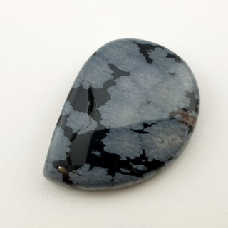 Snow obsidian cabochon 30x21 mm no 44