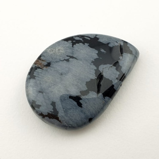 Snow obsidian cabochon 30x21 mm no 44