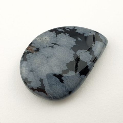 Snow obsidian cabochon 30x21 mm no 44 Snow obsidian cabochon 30x21 mm no 44