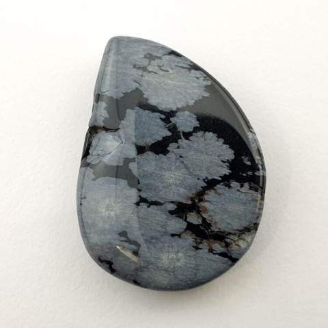 Snow obsidian cabochon 30x21 mm no 44 Snow obsidian cabochon 30x21 mm no 44