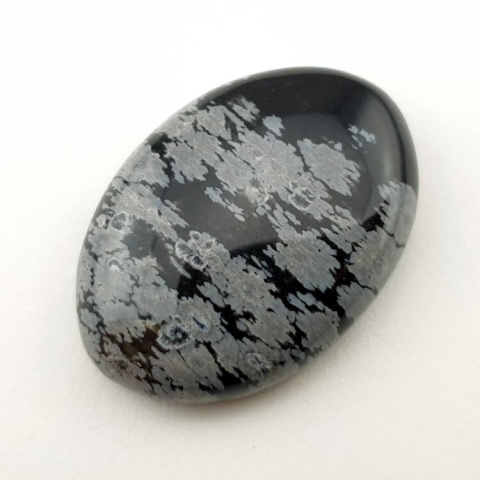 Snow obsidian cabochon 30x21 mm no 60 Snow obsidian cabochon 30x21 mm no 60
