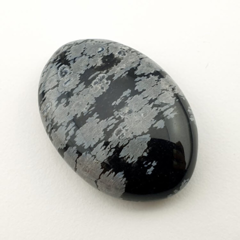 Snow obsidian cabochon 30x21 mm no 60 Snow obsidian cabochon 30x21 mm no 60