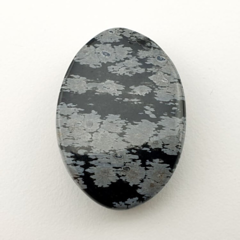Snow obsidian cabochon 30x21 mm no 60 Snow obsidian cabochon 30x21 mm no 60