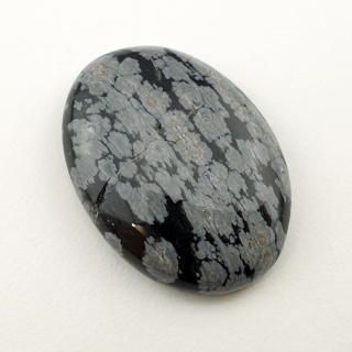 Snow obsidian cabochon 30x22 mm no 11