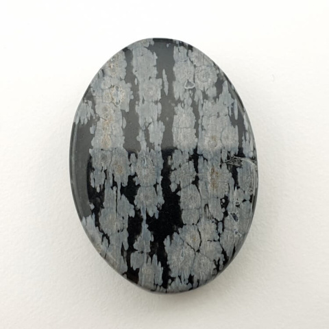 Snow obsidian cabochon 30x22 mm no 11 Snow obsidian cabochon 30x22 mm no 11
