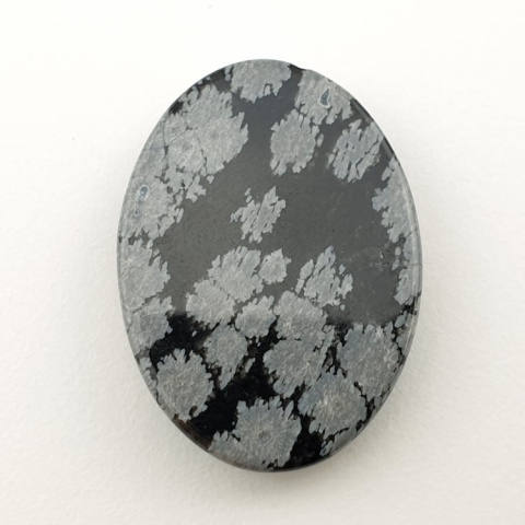 Snow obsidian cabochon 30x22 mm no 38