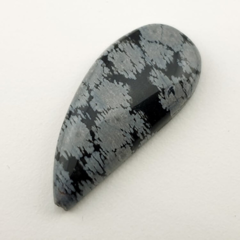 Snow obsidian cabochon 31x14 mm no 72 Snow obsidian cabochon 31x14 mm no 72