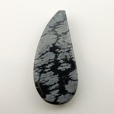 Snow obsidian cabochon 31x14 mm no 72 Snow obsidian cabochon 31x14 mm no 72