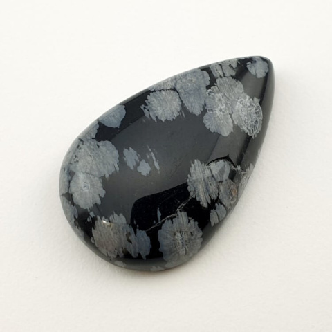 Snow obsidian cabochon 31x20 mm no 18 Snow obsidian cabochon 31x20 mm no 18