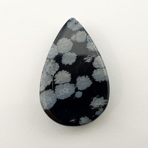 Snow obsidian cabochon 31x20 mm no 18 Snow obsidian cabochon 31x20 mm no 18