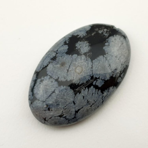 Snow obsidian cabochon 31x20 mm no 27 Snow obsidian cabochon 31x20 mm no 27