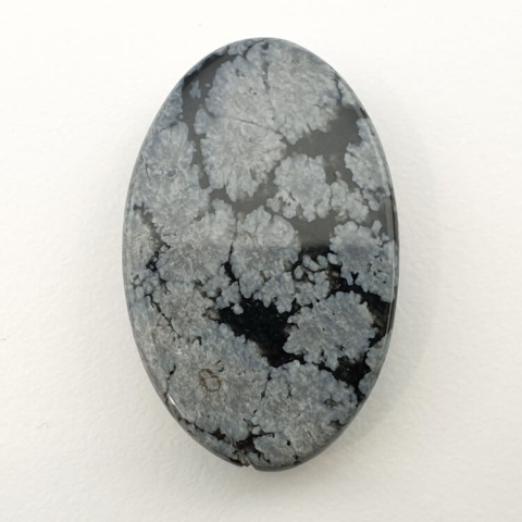 Snow obsidian cabochon 31x20 mm no 27 Snow obsidian cabochon 31x20 mm no 27