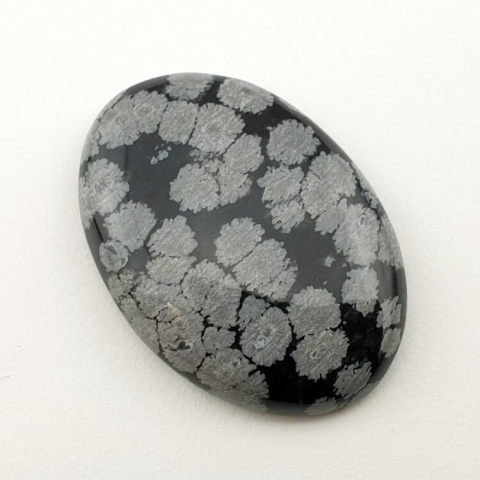 Snow obsidian cabochon 31x22 mm no 29 Snow obsidian cabochon 31x22 mm no 29