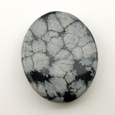 Snow obsidian cabochon 31x25 mm no 41 Snow obsidian cabochon 31x25 mm no 41