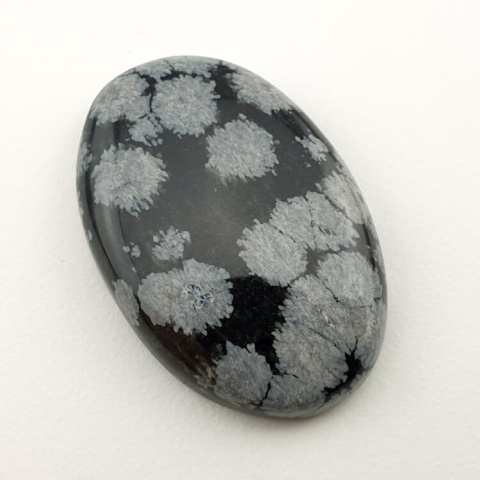 Snow obsidian cabochon 32x21 mm no 34 Snow obsidian cabochon 32x21 mm no 34