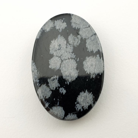 Snow obsidian cabochon 32x21 mm no 34 Snow obsidian cabochon 32x21 mm no 34