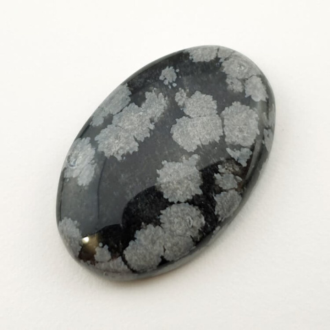 Snow obsidian cabochon 32x21 mm no 3 Snow obsidian cabochon 32x21 mm no 3