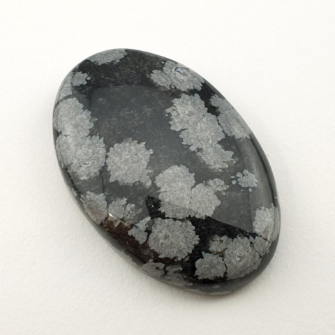 Snow obsidian cabochon 32x21 mm no 3 Snow obsidian cabochon 32x21 mm no 3