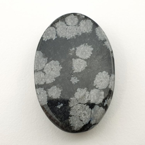 Snow obsidian cabochon 32x21 mm no 3 Snow obsidian cabochon 32x21 mm no 3