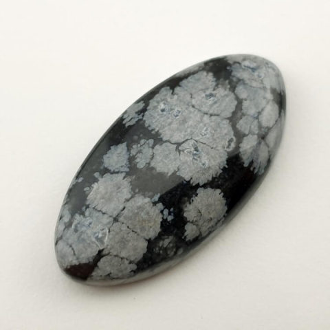 Snow obsidian cabochon 34x17 mm no 36 Snow obsidian cabochon 34x17 mm no 36