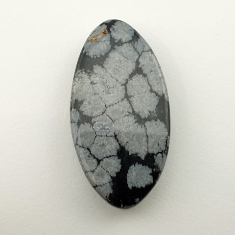 Snow obsidian cabochon 34x17 mm no 36 Snow obsidian cabochon 34x17 mm no 36