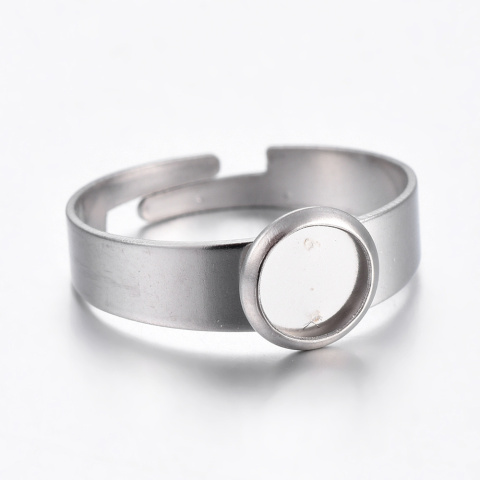 Ring cabochon setting 6 mm 1 pc. Ring cabochon setting 6 mm 1 pc.