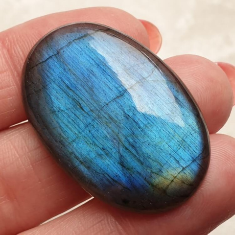 Labradorite cabochon 36x25 mm no. A841 Labradorite cabochon 36x25 mm no. A841