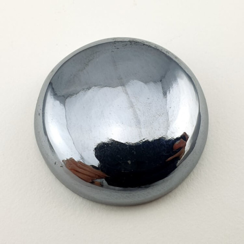 Precious shungite cabochon fi 24 mm no 13A Precious shungite cabochon fi 24 mm no 13A
