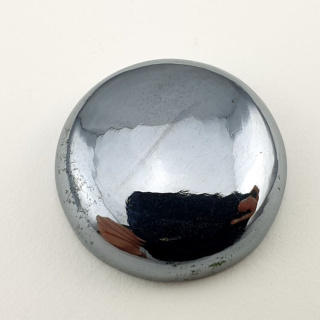 Precious shungite cabochon dia. 24 mm no 13A