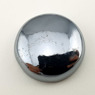 Precious shungite cabochon dia. 24 mm no 14A