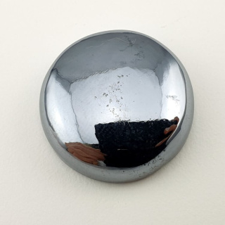 Precious shungite cabochon dia. 24 mm no 14A