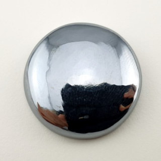 Precious shungite cabochon dia. 25 mm no 20A