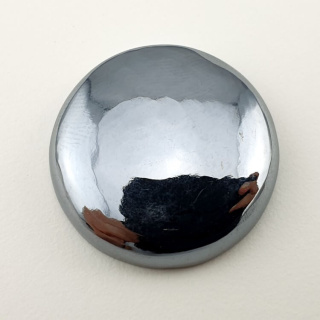 Precious shungite cabochon dia. 25 mm no 20A