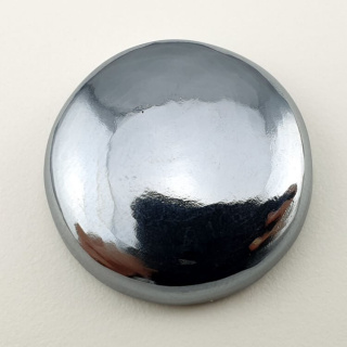 Precious shungite cabochon dia. 26 mm no 24A