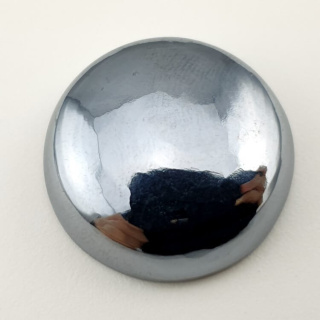 Precious shungite cabochon dia. 27 mm no 12A