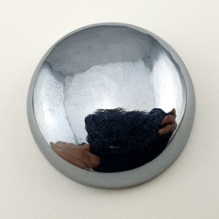 Precious shungite cabochon dia. 27 mm no 12A