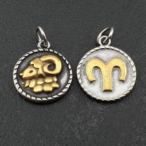 Aries pendant stainless steel 21 mm Aries pendant stainless steel 21 mm
