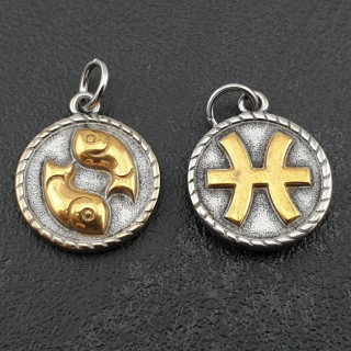 Fish pendant surgical steel 21 mm