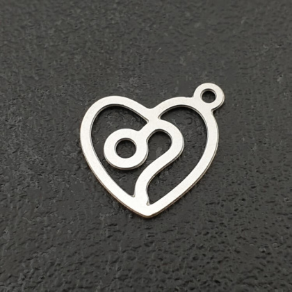 Lion pendant surgical steel 14 mm